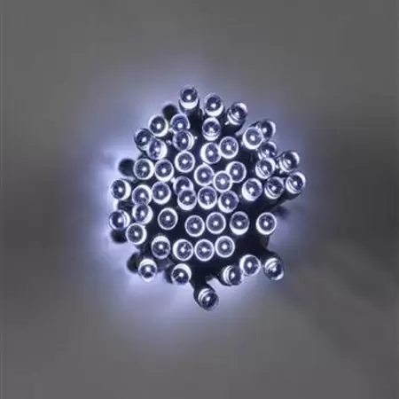 100 White LED Solar String Lights - image 2