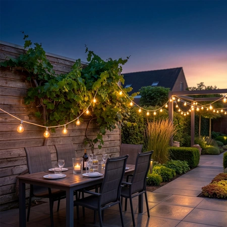 20 Connectable Jute String Festoon Lights - Warm White - image 2