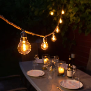20 Connectable Jute String Festoon Lights - Warm White - image 3