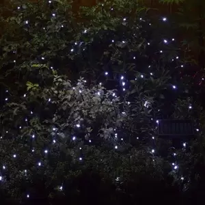 200 White Solar Powered String Lights - image 1