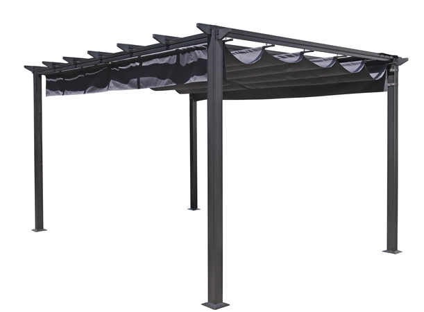3x4m Rectangular Monza Pergola - Grey - image 1