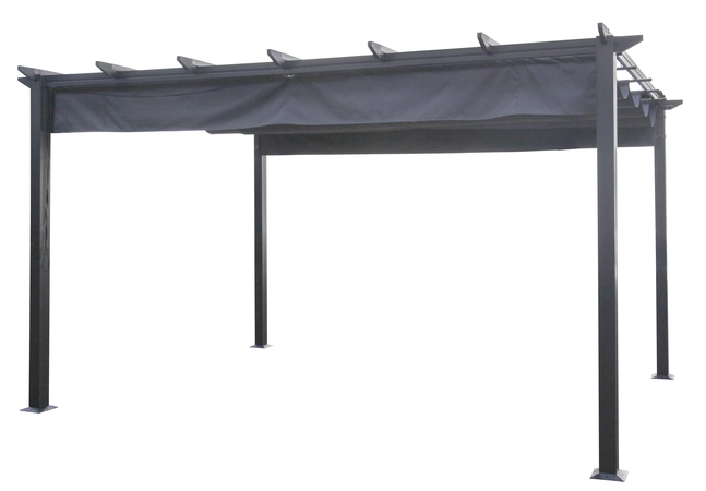 3x4m Rectangular Monza Pergola - Grey - image 2
