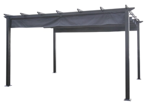 3x4m Rectangular Monza Pergola - Grey - image 2