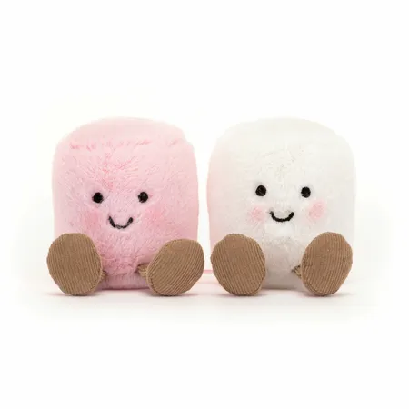 Amuseables Pink and White Marshmallow Pair - image 1