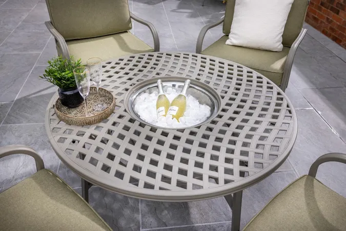 Buxton 4 Seat Cosy Firepit Lounge Set - Maize/Wheatgrass - image 5