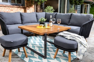 Eden Square Casual Dining Set - Carbon/Noir - image 2