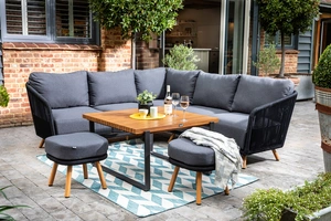 Eden Square Casual Dining Set - Carbon/Noir - image 1