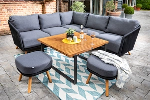 Eden Square Casual Dining Set - Carbon/Noir - image 3