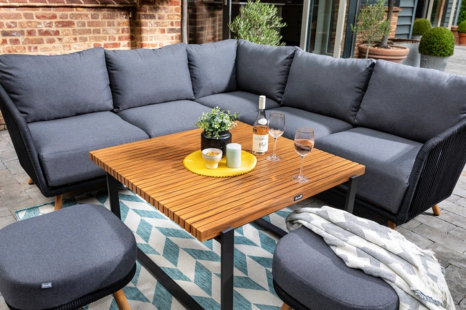 Eden Square Casual Dining Set - Carbon/Noir - image 4