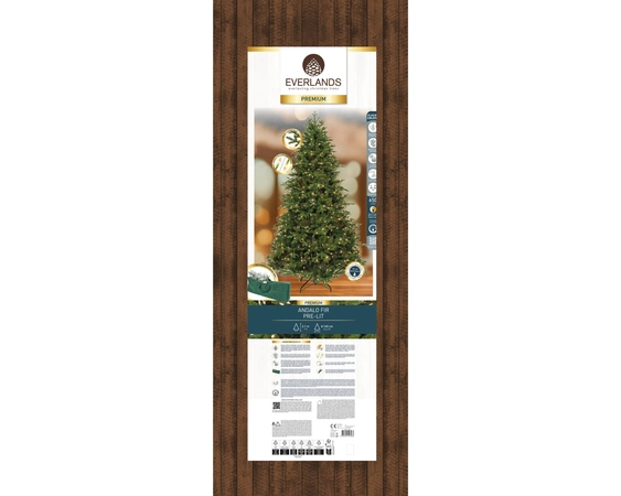 EVERLANDS Andalo Fir Prelit 7' - image 2