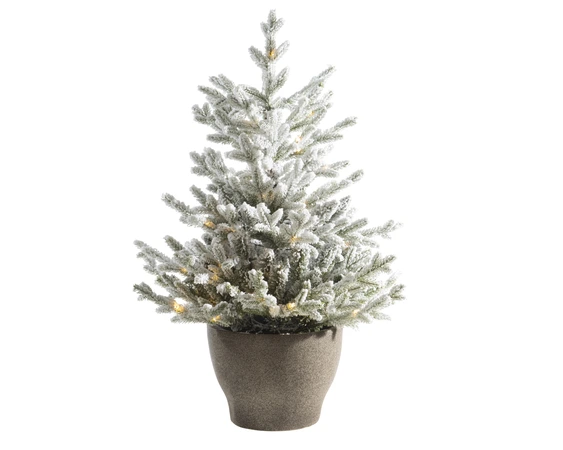 EVERLANDS Norway Potted Tree Snowy Micro LED 120cm - image 1
