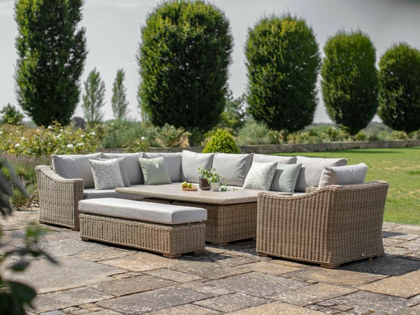 Fairford L-Shape Sofa with Rectangle Piston Table, Bench & Sofa Chair - image 4