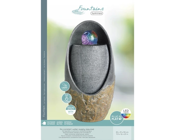 Fountain Crystal Ball Oval - image 5