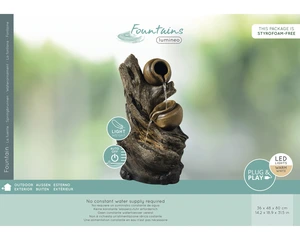 Fountain Log And Pot - image 3