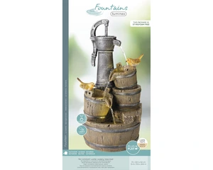 Fountain Robins On Water Pump - image 2