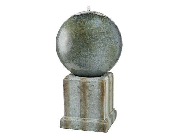 Fountain Sphere On Plinth - image 1