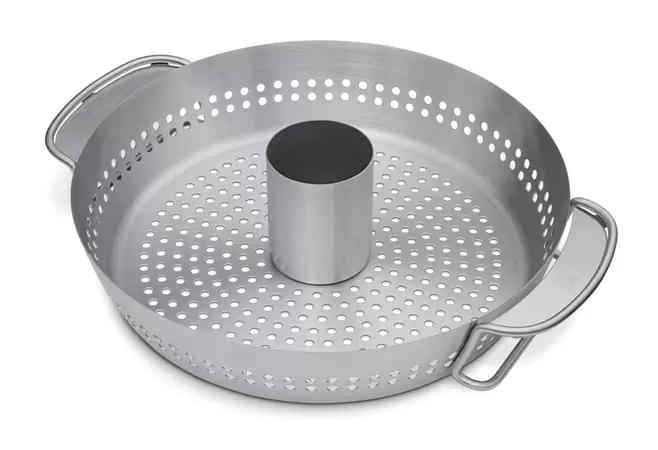 Poultry roaster, Stainless steel, fits Gourmet BBQ System™ - image 1