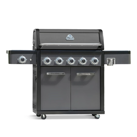 Grillstream Legacy 5 Burner Hybrid with Side Burner - Matt Black - image 1