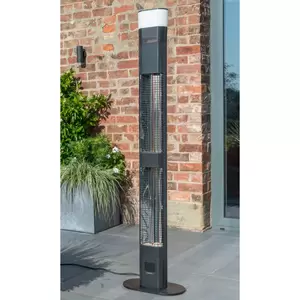 Ibiza - Large Standing Heater with LED and Bluetooth Speaker (3000w) - image 2