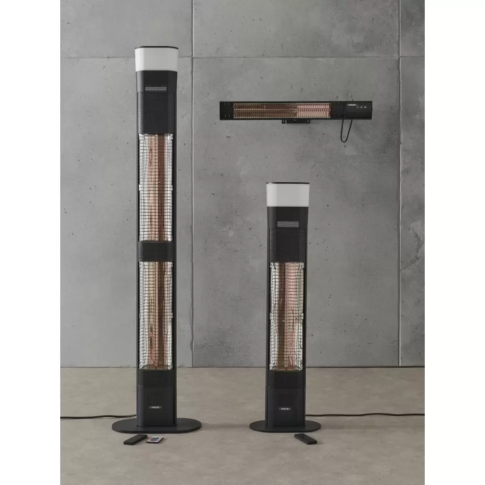 Ibiza - Large Standing Heater with LED and Bluetooth Speaker (3000w) -  Trioscape Garden Centre