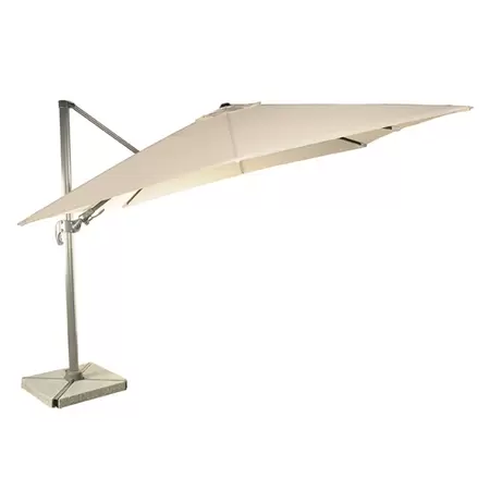 Lichfield 2.7m x 2.7m Square Parasol (includes Granite Base & Protective cover) - Sand - image 1