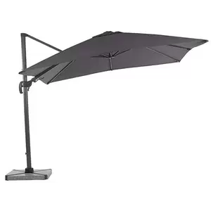 Lichfield 2.7m x 2.7m Square Parasol (includes Granite Base & Protective cover) - Grey - image 1