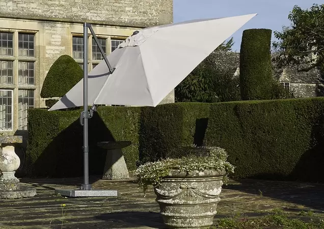 Lichfield 2.7m x 2.7m Square Parasol (includes Granite Base & Protective cover) - Sand - image 3