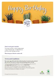 National Garden Gift Voucher - Happy Birthday! - image 2