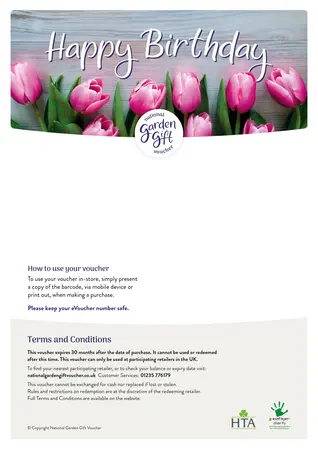 National Garden Gift Voucher - Happy Birthday! - image 2