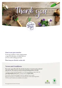 National Garden Gift Voucher - Thank You - image 2