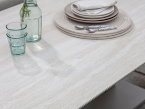 Prague 3 Seat Sofa With Rectangle Piston Adjustable Table, 2 Sofa Chairs & Bench - Latte - image 5