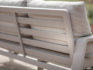 Prague Square Sofa with Piston Adjustable Table & 2 Benches - Latte - image 6