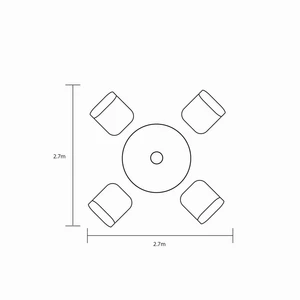 Berkeley 4 Seat Round Set - Maize - image 5