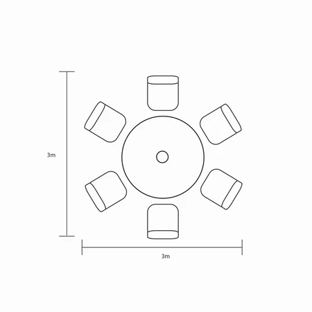 Berkeley 6 Seat Round Set - Maize - image 5