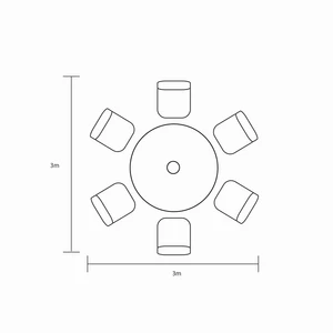 Berkeley 6 Seat Round Set - Maize - image 5