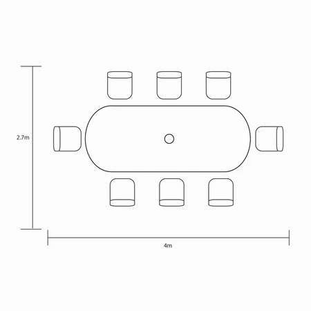 Berkeley 8 Seat Oval Set - Maize - image 6