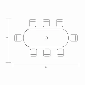 Berkeley 8 Seat Oval Set - Maize - image 6