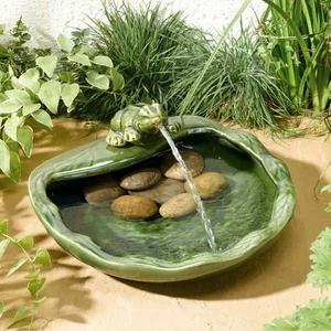 Ceramic Frog Fountain - image 2