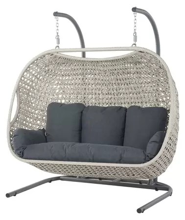 Monterey Triple Hanging Cocoon including Season-Proof Eco Cushions - image 1