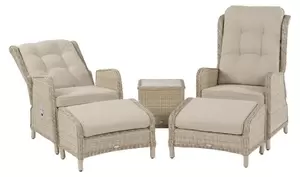 Chedworth Deluxe Recliner Set with 2 Footstools & Ceramic Top Coffee Table - image 2