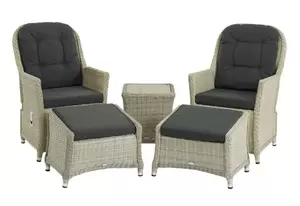 Monterey Recliner Set with 2 Footstools & Ceramic Top Side Table - image 5
