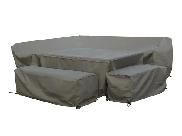 Rectangle Firepit Set Covers - Right - Khaki