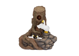 Smart Solar Feather Falls Hybrid Water Fountain