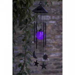 Sun Moon Star Solar Windchime - image 1