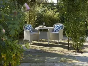 Tetbury 80cm Tree-Free Bistro Table with 2 Dining Chairs - Nutmeg - image 2