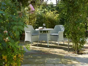 Tetbury 80cm Tree-Free Round Bistro Table with 2 Armchairs - Cloud - image 2