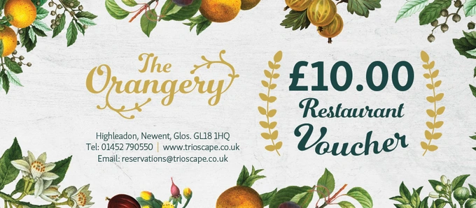 The Orangery Voucher £10