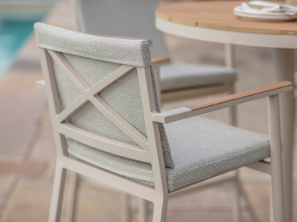 Wisley 90cm Round Bar Table with 4 Bar Stools - Mocha - image 3