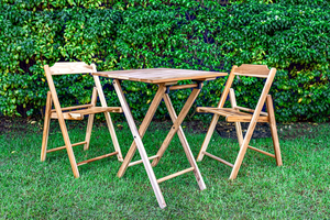 Wooden Bistro Set - image 4