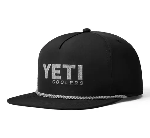 YETI Coolers Flat Brim Rope Hat - Black - image 1
